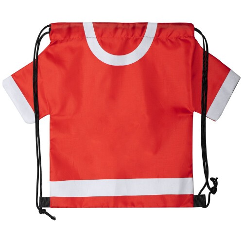 Worek ze sznurkiem "koszulka kibica", rozmiar dziecięcy czerwony V8173-05 (1)