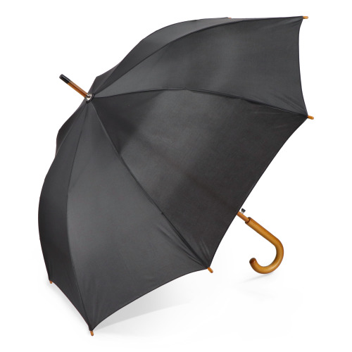 Aran 190T poliester 23" parasol z uchwytem otwierany automatycznie Czarny LT97118-N0002 
