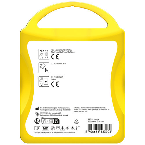 MyKit Zestaw podróżny dla dzieci Przezroczysty żółty 1Z262911 (2)