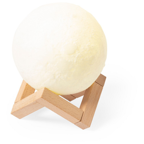 Głośnik bezprzewodowy 3W "księżyc", lampki LED Biały V0395-02 (3)