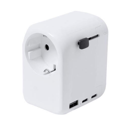 Adapter podróżny Biały VA619-02 