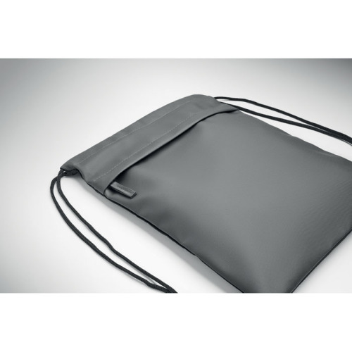 Worek ze sznurkiem 600D RPET Kamienny Szary MO2639-15 (3)