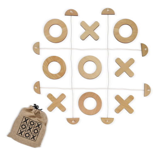 InSideOut Giant Tic Tac Toe Drewniany / drewniany LT57407-N9393 (1)