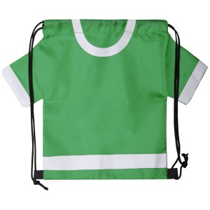 Worek ze sznurkiem "koszulka kibica", rozmiar dziecięcy zielony