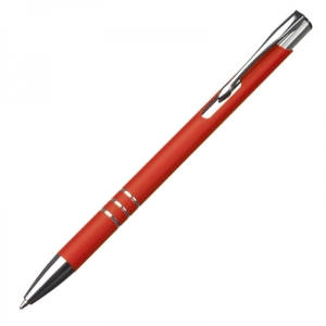 Długopis metalowy soft touch NEW JERSEY czerwony