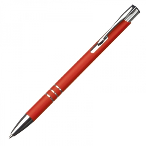 Długopis metalowy soft touch NEW JERSEY czerwony 055505 