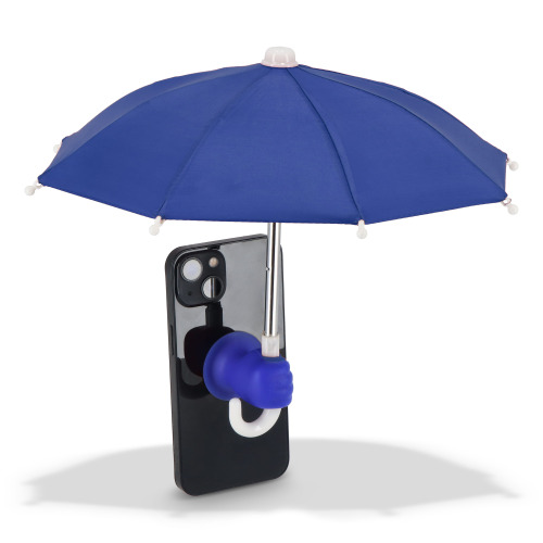 Parasolka z uchwytem przyssawkowym do telefonu  Niebieski LT97123-N0011 
