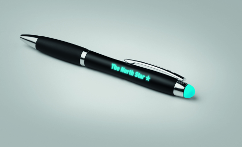 Długopis z podświetlanym logo turkusowy MO9340-12 (3)