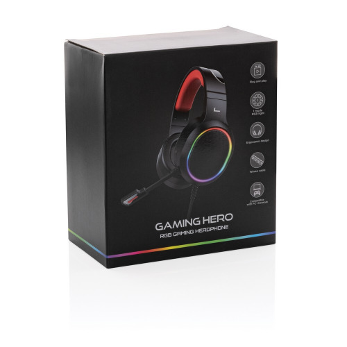 Gamingowe słuchawki nauszne RGB Gaming Hero Czarny P329.271 (10)