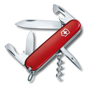 Scyzoryk Spartan silvertech transparentny Victorinox Czerwony
