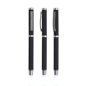 Metalowe piórko kulkowe soft touch / Jagger Czarny