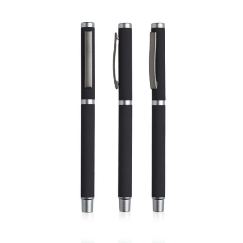 Metalowe piórko kulkowe soft touch / Jagger Czarny IP13155111 