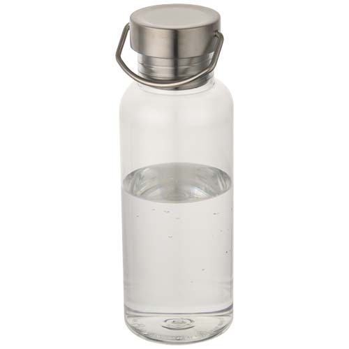 Thor - bidon na wodę wykonany z recyklingowanego tworzywa RPET certyfikowanego standardem RCS, pojemność 600 ml  Przezroczysty klarowny 10095801 