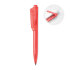Obrotowy długopis z RPET przezroczysty czerwony MO6187-25  thumbnail