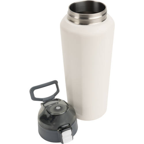 Butelka termiczna stalowa z recyklingu PUENTE ALTO MoLu 600 ml Biały 481506 (3)