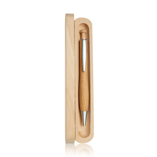 Drewniane etui na 1 długopis / Wooxe Light Brown IP40002738 (2)
