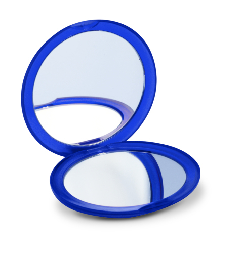 Okrągłe podwójne lusterko przezroczysty niebieski IT3054-23 (3)