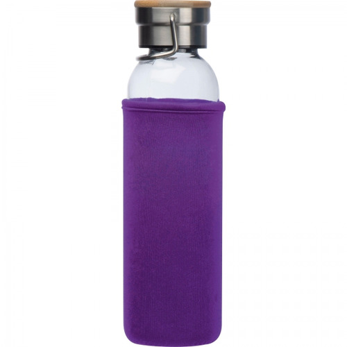 Butelka szklana z pokrowcem 600 ml RAMONA Fioletowy 6318112 (5)