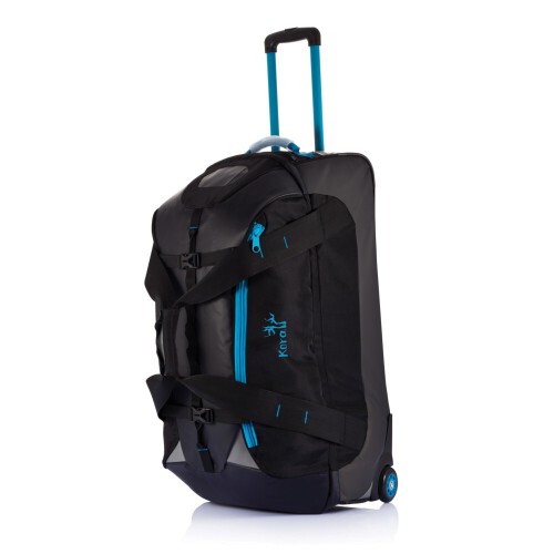 Duża torba sportowa, podróżna na kółkach niebieski, czarny P750.005 (9)