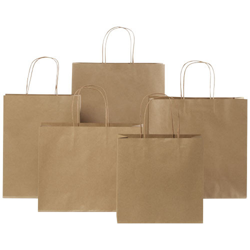 Torba z papieru Kraft ze skręconymi uchwytami – 31 x 12 x 31 cm Kraftowy brąz 1ZM00906 (7)