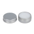 Okrągła puszka aluminiowa z recyklingu Lipbalm Srebrny LT90488-N0005 (3) thumbnail