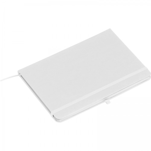 Notatnik A5 w linie z PU z recyklingu CLEO Biały 2374806 (2)