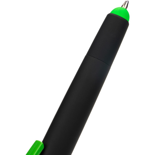 Długopis plastikowy z zakreślaczem touch pen EMMETT Jasnozielony 1096529 (16)