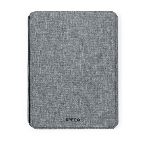 Wielofunkcyjny notatnik RPET A5, magnetyczna ładowarka bezprzewodowa 10W, power bank 5000 mAh Szary V1302-19 (8)