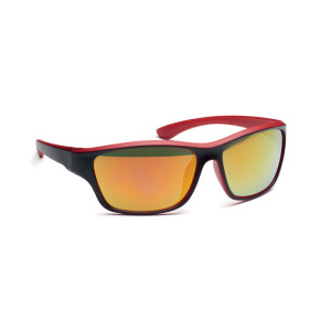 Lustrzane sportowe okulary przeciw Czerwony