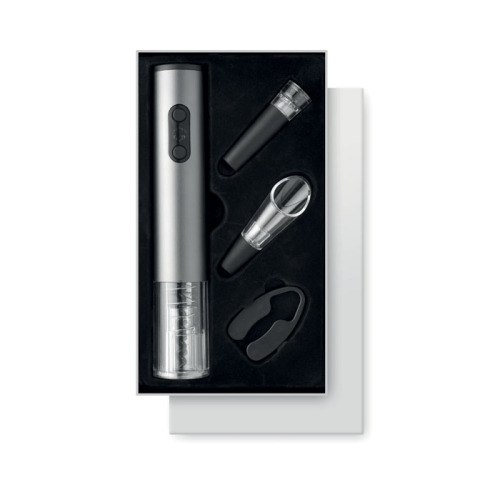 Zestaw do wina 4el. w pudełku Srebrny mat MO9727-16 (1)