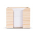 Blok 10x10x8.5cm w drewnianym pudełku kostkowym Naturalny LT91765-N0094 (2) thumbnail