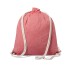 Worek ze sznurkiem i torba na zakupy z bawełny z recyklingu, 2 w 1 czerwony V6792-05  thumbnail