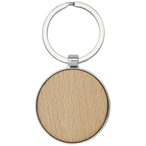 Okrągły brelok do kluczy Moreno z drewna bukowego Piasek pustyni 11812371 (3)