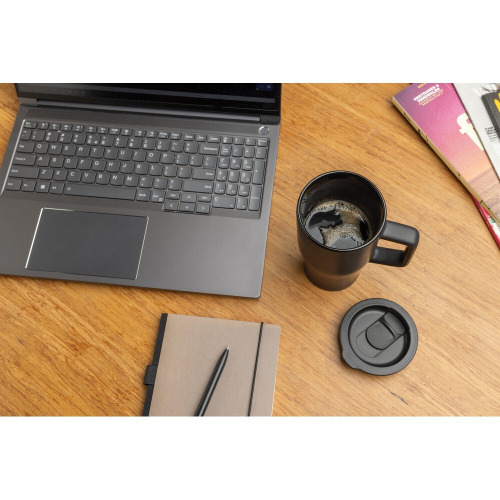 Ceramiczny kubek podrożny 490 ml Czarny P437.2201 (8)