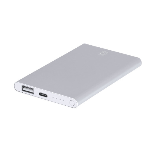 Power bank 4000 mAh z aluminium z recyklingu Srebrny VA600-32 