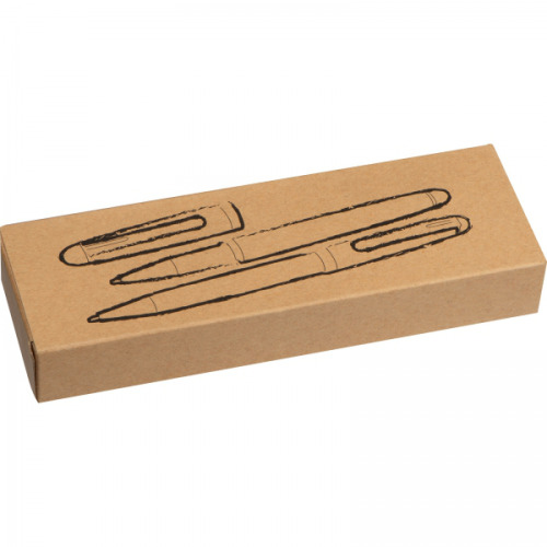 Zestaw piśmienny długopis i pióro wieczne JONATHAN Brązowy 1401601 (9)