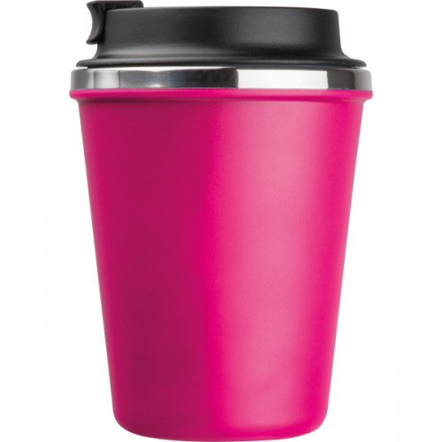 Kubek termiczny 350 ml z powłoką z recyklingu METODY Różowy 8496211 (4)