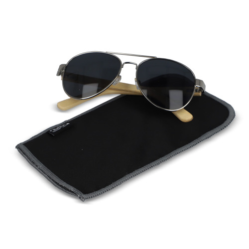 Woreczek na okulary z mikrofibry R-PET sublimacja Czarny LT86725-N0002 (3)