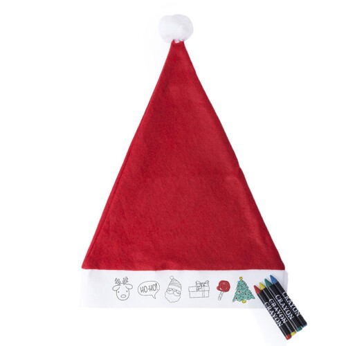 Zestaw do rysowania, czapka świąteczna czerwony V7160-05 (1)