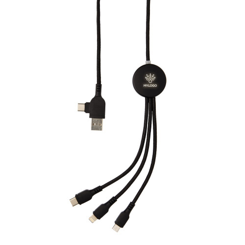 Kabel do ładowania z podświetleniem logotypu Czarny P302.391 (5)
