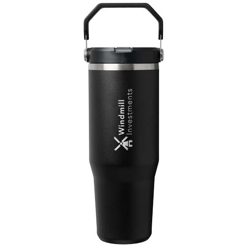 Stanley IceFlow™ 2.0 termoizolowany kubek ze stali nierdzewnej, pojemność 890 ml, z odchylaną słomką Czarny 10098290 (1)
