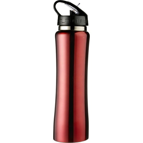 Bidon, butelka sportowa 500 ml ze słomką czerwony V8467-05 