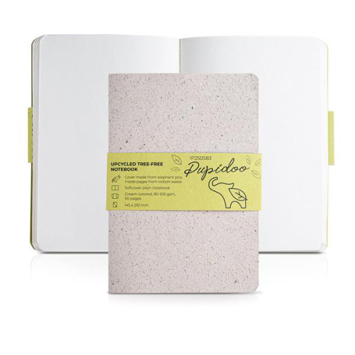 Notes A5 w organicznej okładce z odchodów słonia / Pupidoo Natural IP25058380 (2)