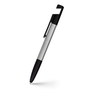 Długopis wielofunkcyjny, touch pen, stojak na telefon, czyścik do ekranu, linijka, śrubokręty | Tonu Szary