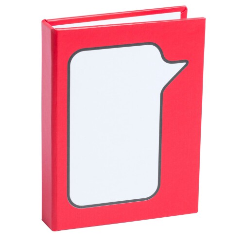Zestaw do notatek, karteczki samoprzylepne czerwony V2922-05 