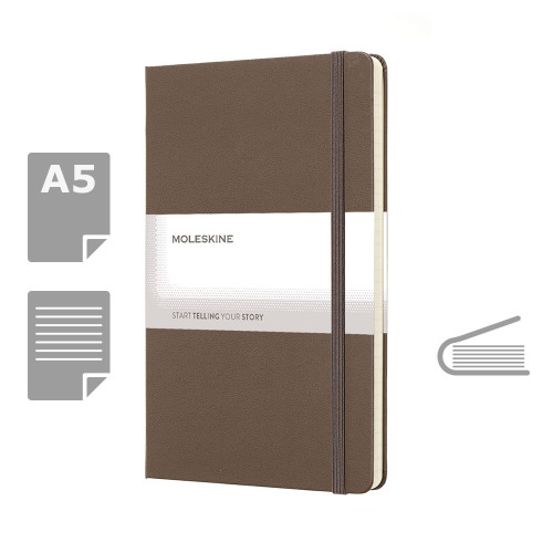 MOLESKINE Notatnik ok. A5 Brązowy VM301-16 (5)