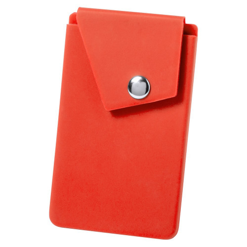 Etui na karty kredytowe, stojak na telefon Czerwony V0490-05 