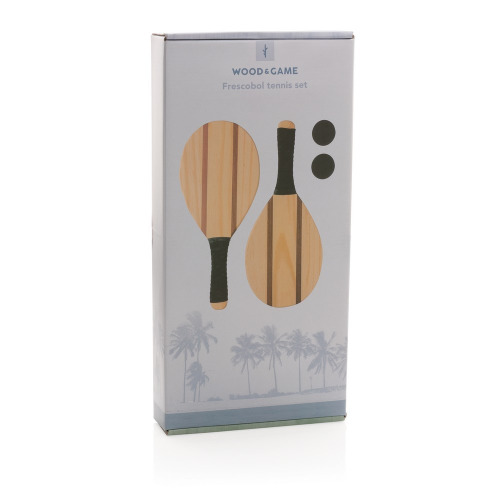 Zestaw do gry Frescobol Brązowy P453.509 (8)