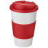 Americano® 350 ml tumbler with grip & spill-proof lid Biały 21069602  thumbnail