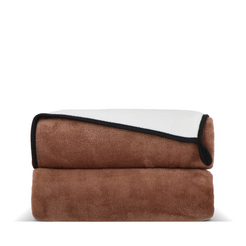 Dwuwarstwowy koc coral fleece 120 × 150 cm (500 g/m²) sublimacja Taupe LT97216-N0058 
